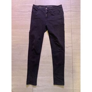 CP Jeans Womens High Rise Skinny Jeans Dark Wash Button Fly Size 7